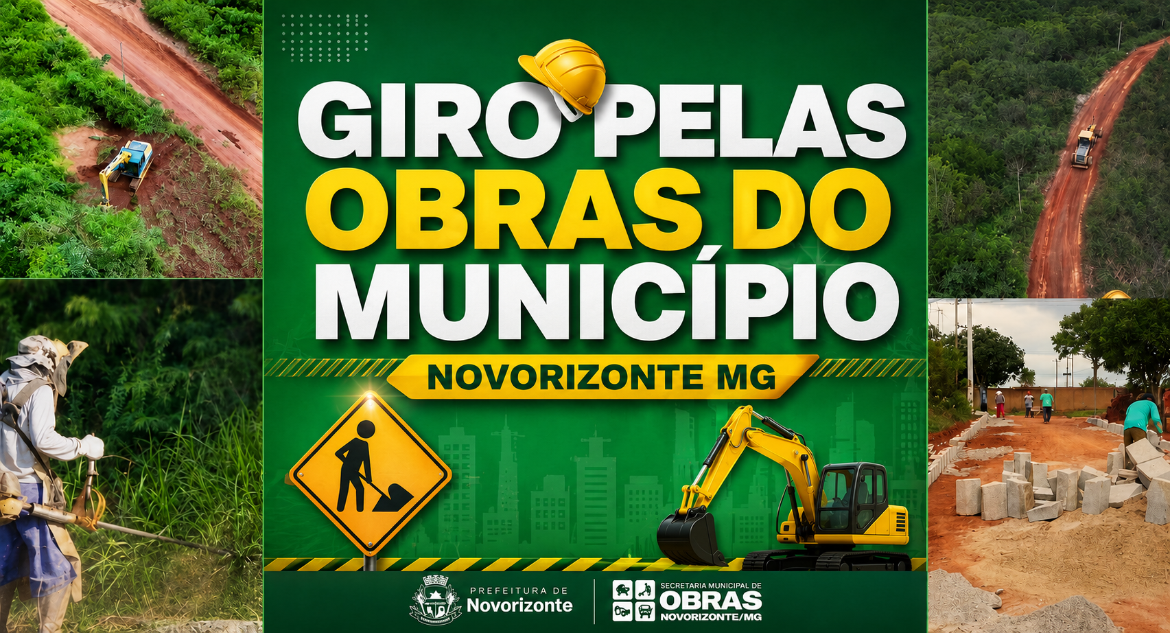 Acompanhe o andamento das Obras no Município! Clique Aqui!