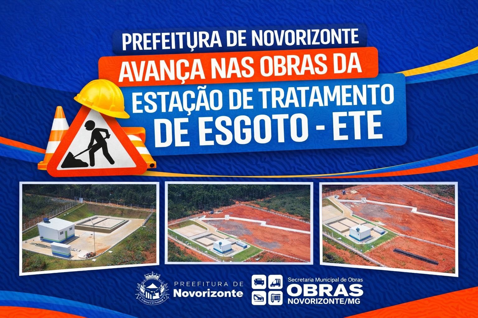 Obras da ETE avançam em Novorizonte!