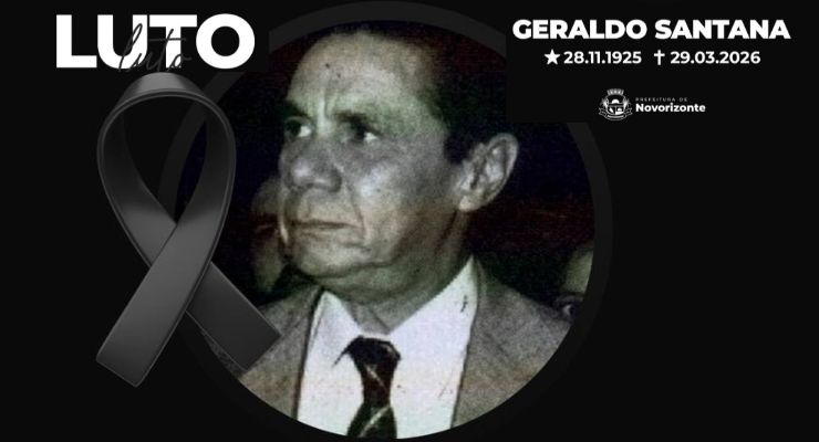NOTA DE PESAR: É com profundo pesar que comunicamos o falecimento do ilustre Geraldo  Paulino Santan