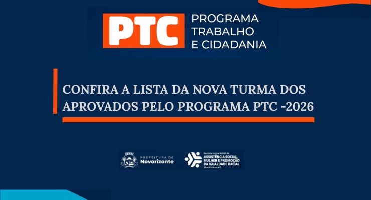 LISTA DOS APROVADOS NO PROGRAMA PTC 2026. CONFIRA!