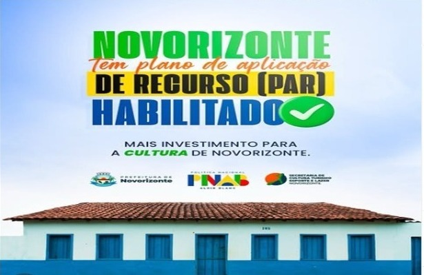 Novorizonte segue dando passos importantes na promoção e valorização da nossa cultura!