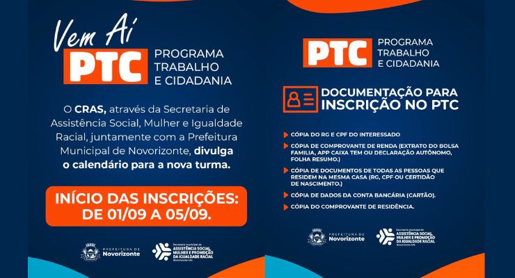 INSCRIÇÕES ABERTAS